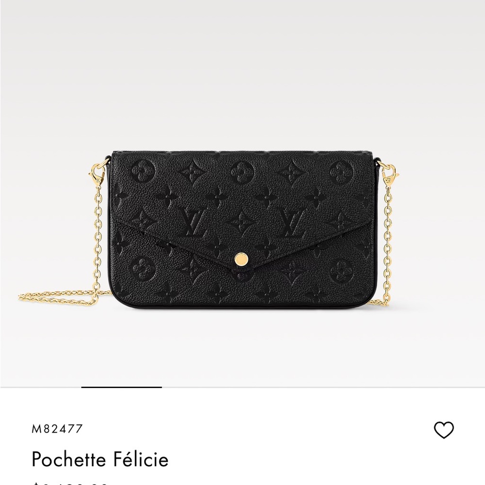 Louis Vuitton Pochette Felicie in Monogram Empreinte Leather